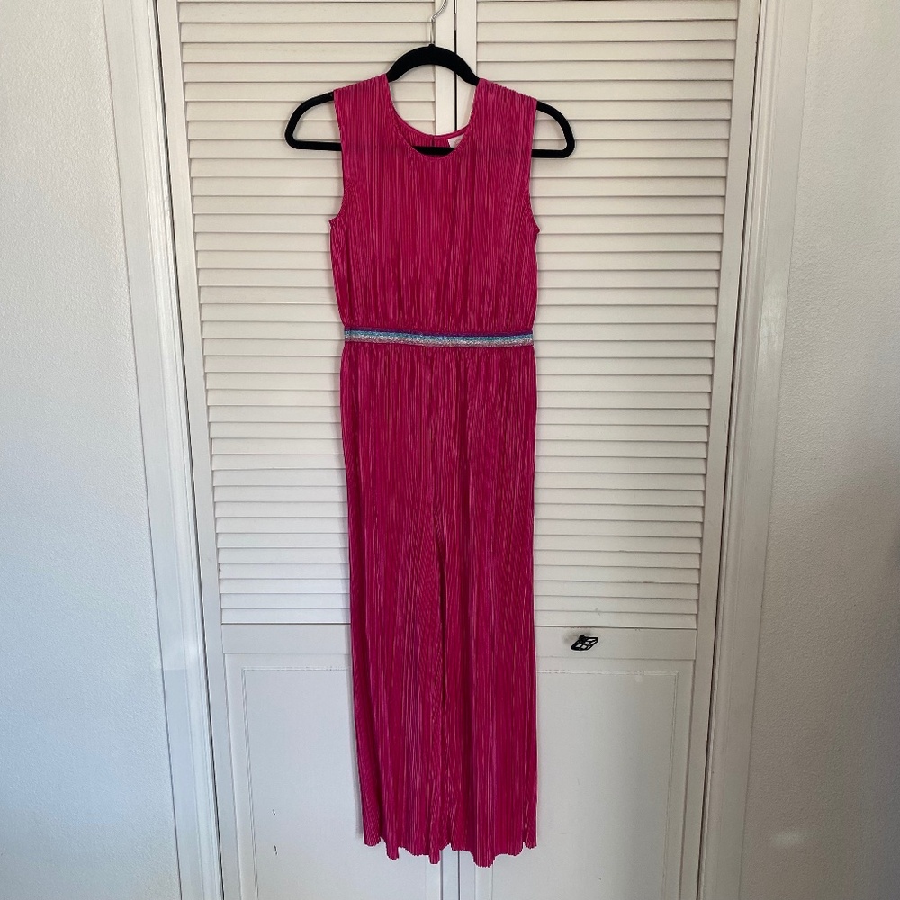 Wonder Nation Girls Hot Pink Sleeveless Jumpsuit Romper